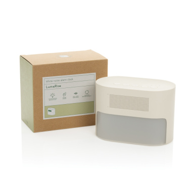 Logotrade advertising product picture of: LumaRise RCS reycled plastic white noise alarm clock