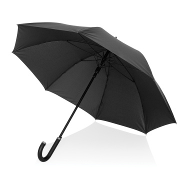 Logo trade promotional giveaways picture of: Swiss Peak Vero Aware™ RPET 25” umbrella w luxe handle