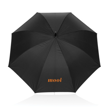 Logo trade promotional products picture of: Swiss Peak Vero Aware™ RPET 25” umbrella w luxe handle