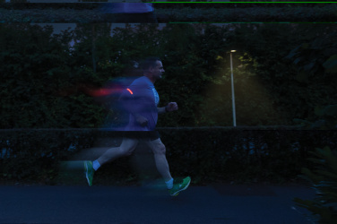 Logotrade promotional items photo of: Lumi Sprint RCS rplastic LED re-chargeable running light