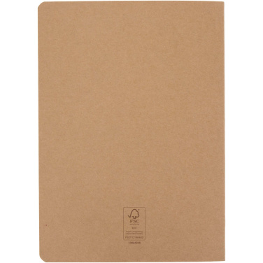 Logotrade promotional item picture of: Slyk A5 kraft cahier notebook with ruled pages