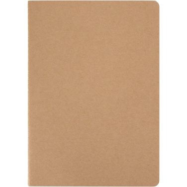 Logo trade promotional merchandise image of: Slyk A5 kraft cahier notebook with dotted pages