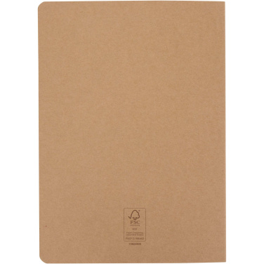 Logotrade business gift image of: Slyk A5 kraft cahier notebook with dotted pages