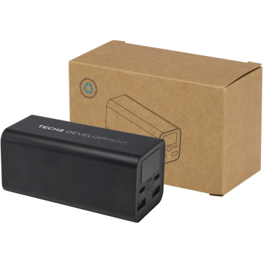 Logo trade advertising products image of: Acamar 20.000 mAh 70W recycled aluminium laptop power bank
