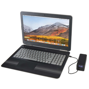 Logo trade corporate gifts picture of: Acamar 20.000 mAh 70W recycled aluminium laptop power bank