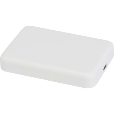 Logotrade advertising product image of: Acrab 5000 mAh 15W magnetic wireless power bank with 20W PD - made from recycled plastic