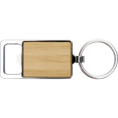 Logotrade corporate gift picture of: Snapper bamboo keychain with bottle opener