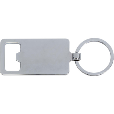 Logo trade business gift photo of: Snapper bamboo keychain with bottle opener