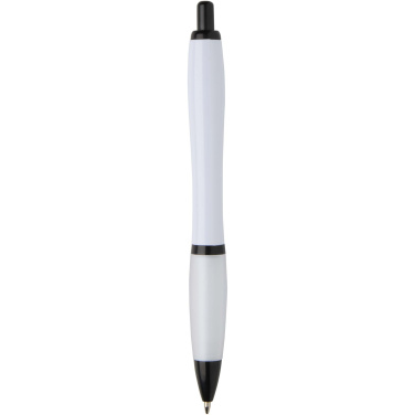 Logotrade corporate gifts photo of: Nash recycled plastic ballpoint pen with black trims (black ink)