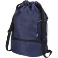 Nomad GRS recycled sports drawstring bag with bottom compartment 18L, Navy
