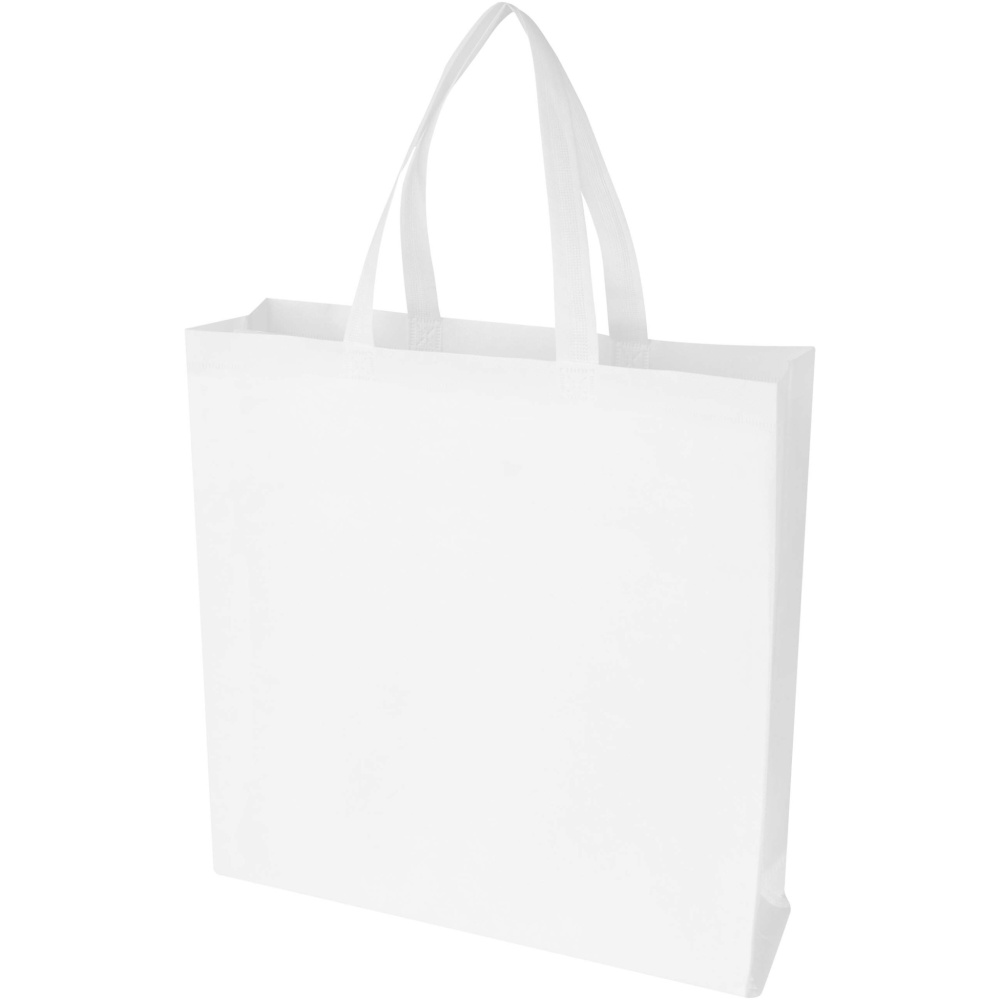 Logo trade promotional giveaway photo of: EcoSeal GRS recycled nonwoven gusset tote bag 12L
