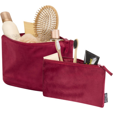 Logotrade corporate gift image of: Swift GRS recycled velvet toiletry bag set
