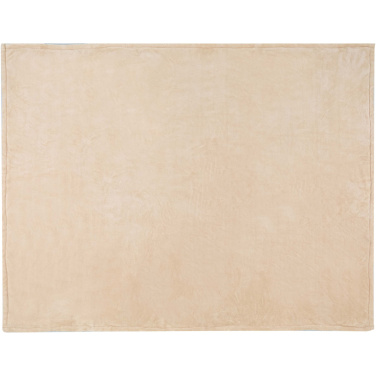 Logo trade business gifts image of: Ashen GRS recycled sherpa blanket