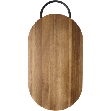 Logotrade promotional item picture of: Prestige acacia wood chopping board with bread knife
