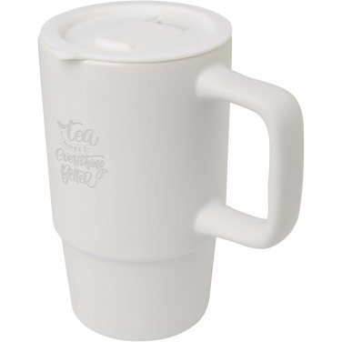 Logotrade advertising product picture of: Carter 450 ml ceramic mug with plastic lid
