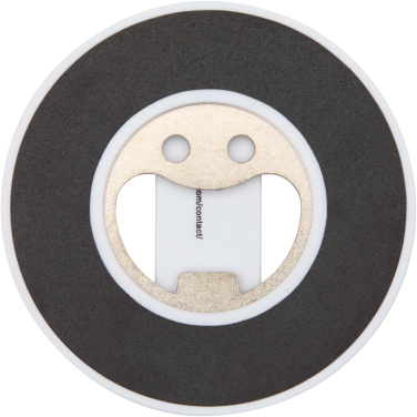 Logotrade advertising product image of: Ain recycled plastic magnetic phone stand with bottle opener