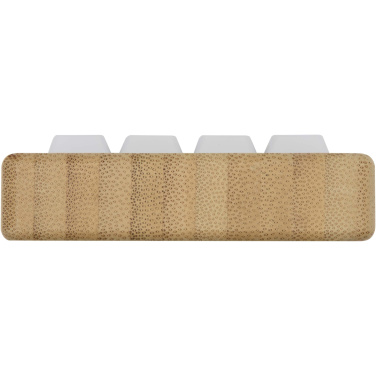 Logo trade advertising products picture of: Algol recycled plastic phone stand and fidget toy with bamboo details