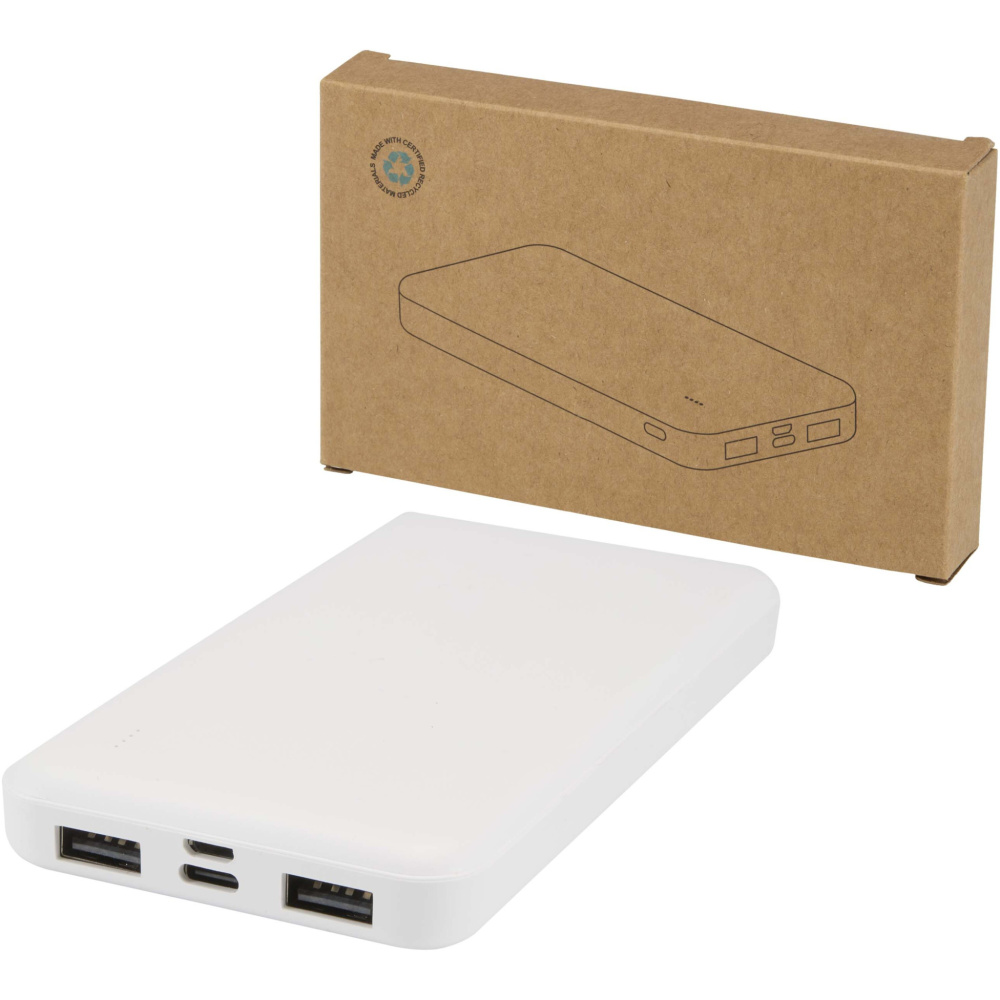 Logo trade promotional items picture of: Intan 10.000 mAh 10W recycled plastic power bank