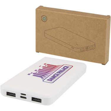 Logo trade promotional giveaway photo of: Intan 10.000 mAh 10W recycled plastic power bank