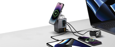 Logo trade business gift photo of: Urban Vitamin Sacramento 105W GAN charger+retractable cables