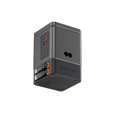 Logo trade business gifts image of: Urban Vitamin Sacramento 105W GAN charger+retractable cables