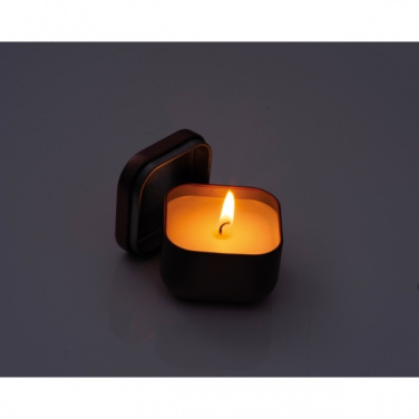 Logotrade promotional item image of: Candle in tin PRAGUE