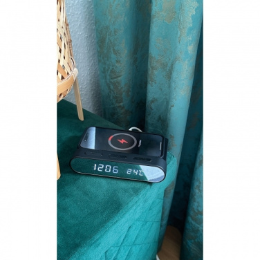 Logotrade promotional item picture of: Alarm Clock and Wireless Charger ADELAIDE