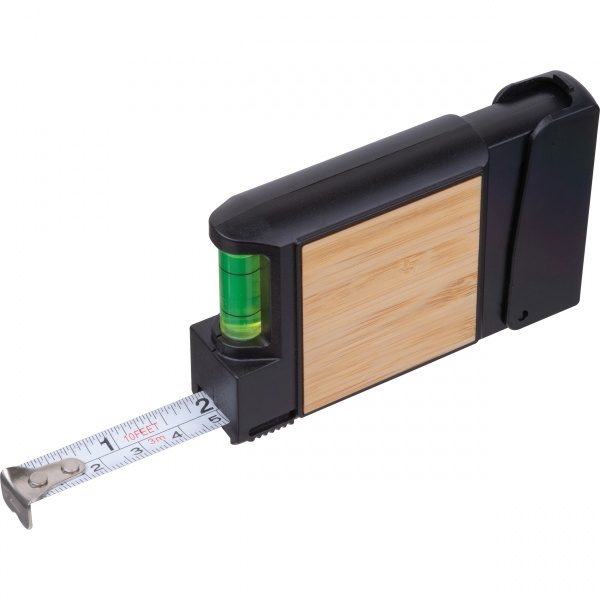 Logotrade promotional gift picture of: 3-Meter Tape Measure with Level HALIFAX