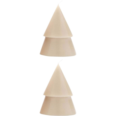 Logotrade advertising product image of: Originalhome Xmas tree candle set of 2 - M