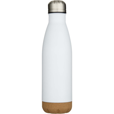 Logotrade business gift image of: Cove 500 ml double wall vacuum insulated stainless steel water bottle with cork details