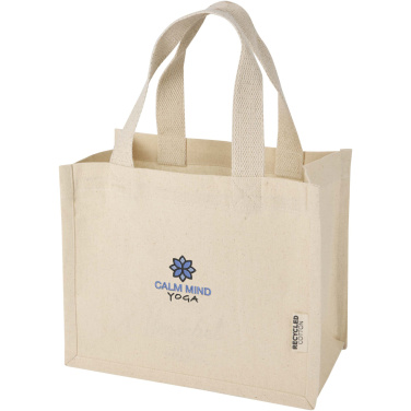 Logo trade promotional products picture of: Odessa 220 g/m² GRS recycled cotton mini gusset tote bag 9L