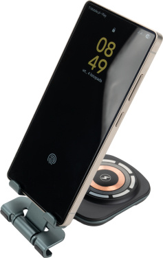 Logotrade promotional product picture of: Phone holder with wireless charger