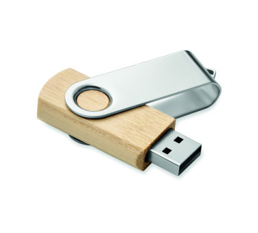 Logo trade promotional gifts picture of: Techmate bamboo USB 16GB       MO6898-40