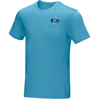 Logo trade business gift photo of: Azurite short sleeve men’s organic t-shirt