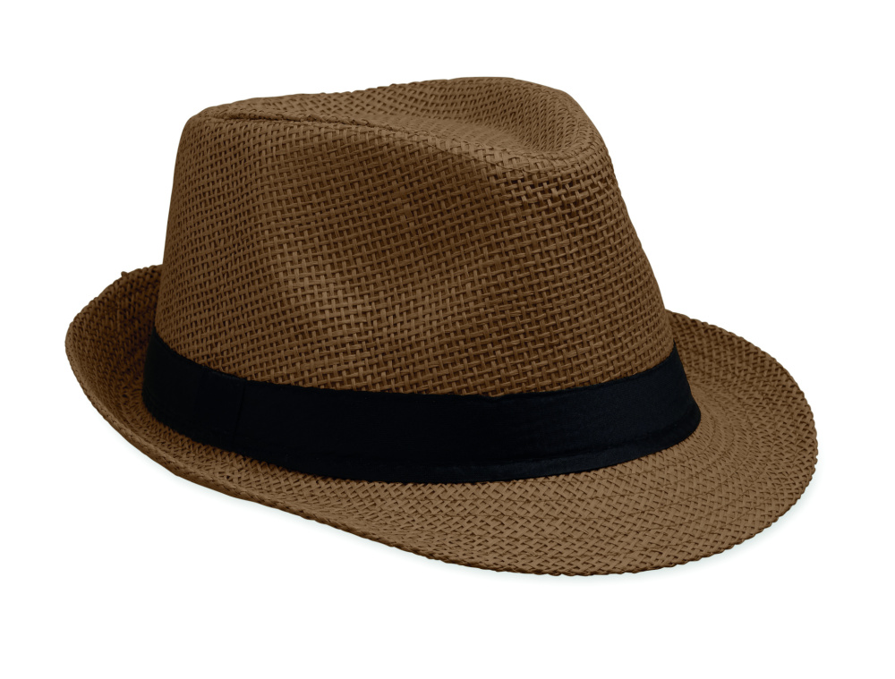 Logo trade promotional items picture of: Paper straw hat