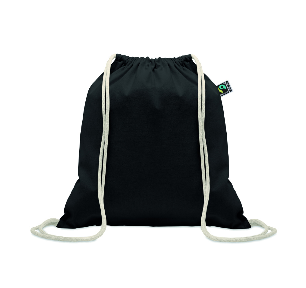 Logotrade promotional giveaway image of: Drawstring bag Fairtrade 180gr