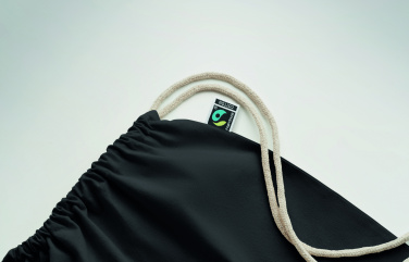 Logotrade advertising product image of: Drawstring bag Fairtrade 180gr