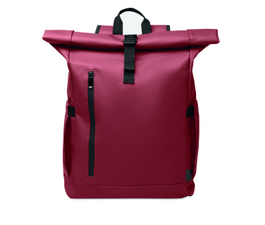 Logo trade promotional products image of: Rolltop laptop rucksack 600D