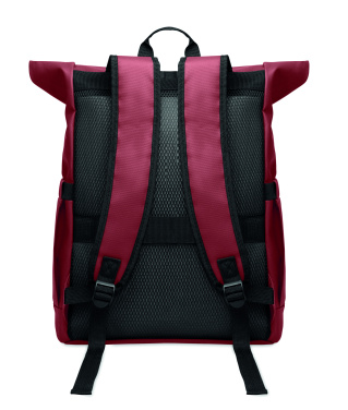 Logotrade promotional items photo of: Rolltop laptop rucksack 600D