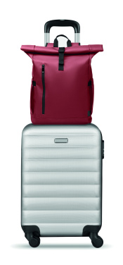 Logo trade promotional merchandise image of: Rolltop laptop rucksack 600D