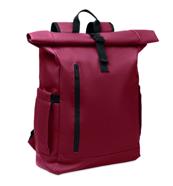Logo trade advertising products image of: Rolltop laptop rucksack 600D