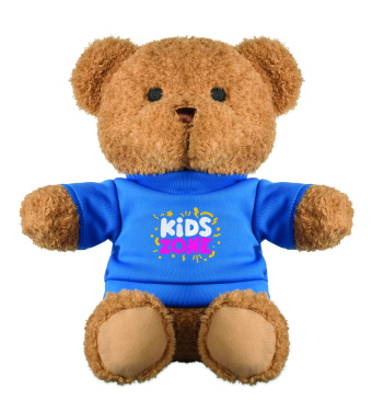 Logotrade advertising product image of: Teddy bear with t-shirt 23 cm