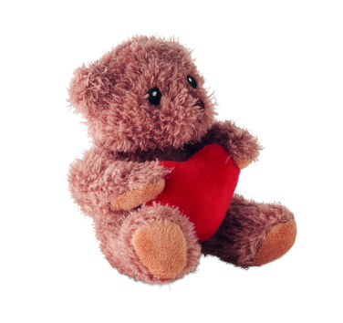 Logo trade promotional items image of: Teddy bear plush with heart
