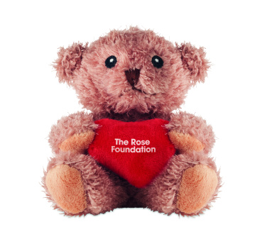Logo trade corporate gifts image of: Teddy bear plush with heart
