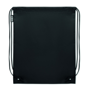 Logo trade advertising products image of: Drawstring bag RPET non-woven