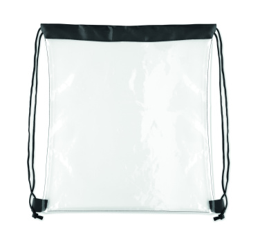 Logo trade corporate gifts picture of: Transparent drawstring bag