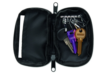 Logo trade business gifts image of: Key case in 300D RPET