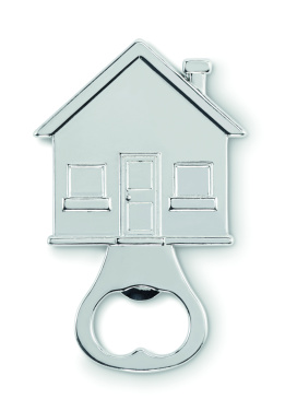 Logo trade business gifts image of: House shape bottle opener