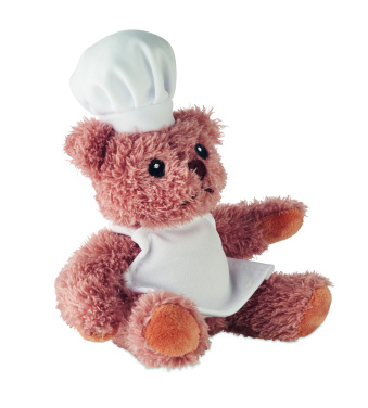 Logo trade promotional giveaway photo of: Teddy bear plush chef