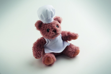 Logo trade promotional giveaways image of: Teddy bear plush chef
